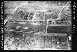 大阪市中之嶋　昭和二年　（イ）大阪市廳　（ロ）豊公神社　（ニ）中央公會堂　（ハ）図書館