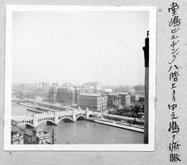 堂嶋ビルヂングハ階上ヨリ中之嶋ヲ俯瞰